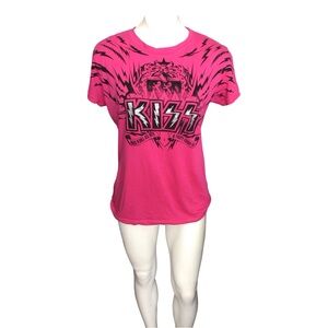 Tultex Kids Pink KISS Graphic Tee